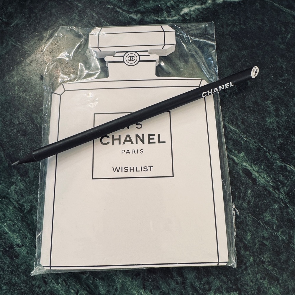 CHANEL graphite pencils with enameled tips.